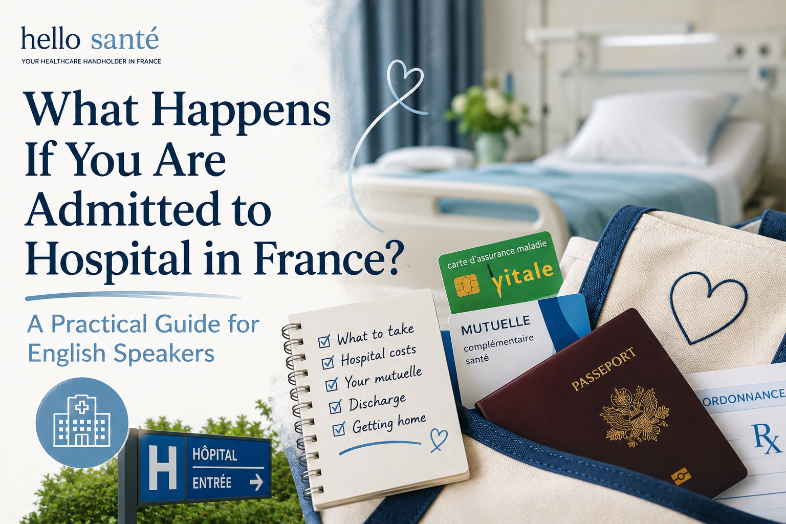 Practical guide for English speakers admitted to hospital in France